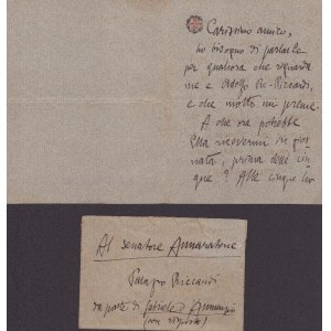 d'Annunzio, Gabriele (Pescara, 12 Marzo 1863 - Gardone Riviera, 1 Marzo 1938)