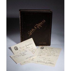 D'Annunzio, Gabriele - Lettera e raccoglitore, a Pasquinelli