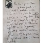 D'Annunzio, Gabriele - Lettera a Pasquinelli - 1932