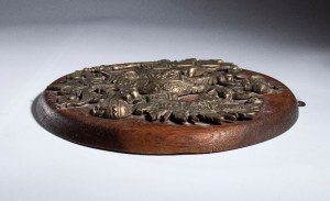 Russia zarista, stemma reale imperiale in metallo