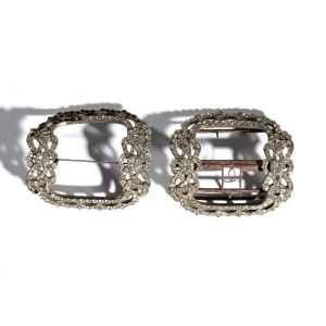 Fibbie in metallo e strass, '700