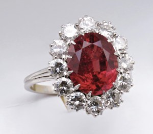 Jewellery - White gold ring with diamonds ct.2.40 approx. and...