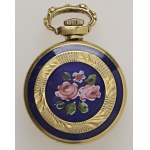 Jewellery - Yellow gold and colored enamel watch. gr.15.75...