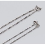 Jewellery - No.2 white gold chains cm. 60 + 40 approx. gr. ...