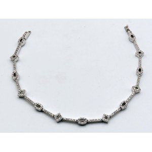 Jewellery - Bracciale in oro bianco e brillanti ct.1,70 circa ...