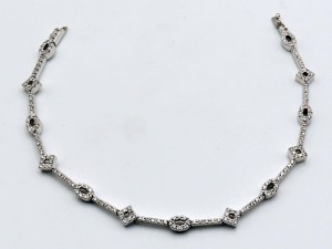 Jewellery - White gold bracelet and diamonds ct.1.70 approx. ...