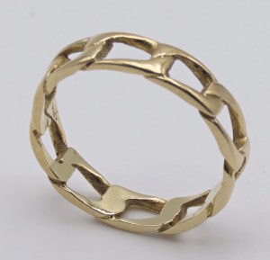 Jewellery - Openwork wedding ring in yellow gold size 12. gr....