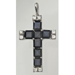 Jewellery - Cross-shaped pendant with brilliants ct. 0.4 and ...