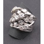 Jewellery - Anello in oro bianco a fascia con brillanti,diaman...