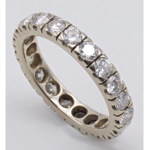 Jewellery - Fede in oro bianco e brillanti ct . 2,00 circa mis...