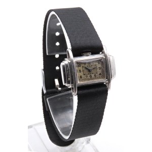Ugly Ducklings - Vintage Watches - ANONIMO -Driver- Cassa cromata con misure 28x 23 m...