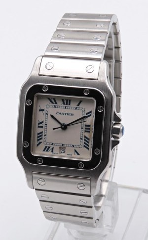 Watches - CARTIER. SANTOS GALBÈE . Reference 1564. Serial B...
