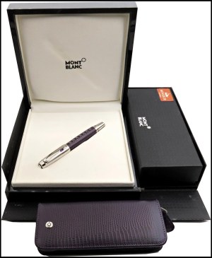 Pens - MONTBLANC. BOHÈME. Ballpoint pen. Body lined ...