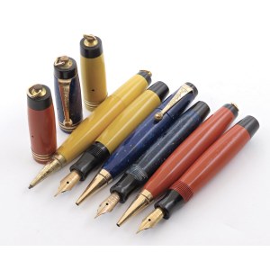 Pens - PARKER. DUOFOLD LADY. N. 3 Stilografiche e N. 3 po...