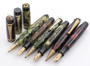 Pens - PARKER. DUOFOLD LADY. No. 3 Fountain Pens and No. 3 po...