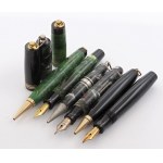 Pens - PARKER. Mod. DUOFOLD LADY. No. 3 Fountain Pens and N....
