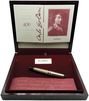 Pens - AURORA. CARLO GOLDONI. Fountain pen. Edition.