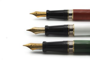 Pens - AURORA -TRICOLOR. Lot of 3 pens styl...