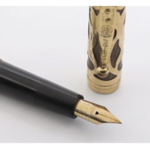 Pens - WATERMAN. GOLD OVERLAY- Penna stilografica. Corpo ...