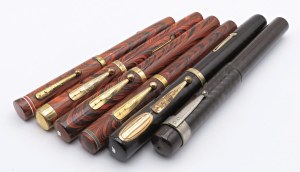Pens - WATERMAN. Lot of 6 fountain pens. Items ...