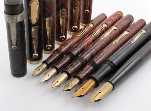 Pens - WATERMAN. Lot of 6 fountain pens. Items ...
