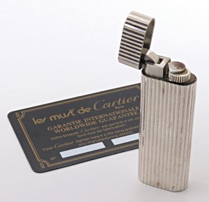 Lighters and Objects - CARTIER - Lighter - Silver plated body co...