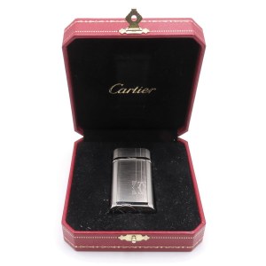 Lighters and Objects - CARTIER - Accendino - Corpo in metallo argentato c...