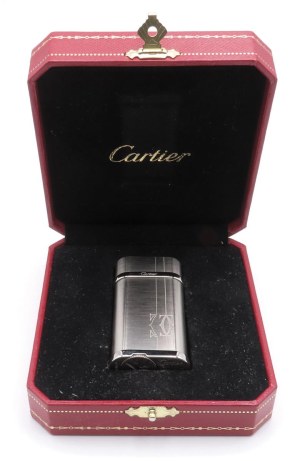 Lighters and Objects - CARTIER - Lighter - Silver-plated metal body c...