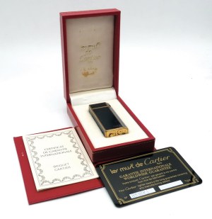 Lighters and Objects - CARTIER - Lighter - Blue China lacquer body c...