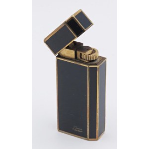 Lighters and Objects - CARTIER - Accendino - Corpo in lacca di Cina blu c...