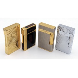 Lighters and Objects - S.T. DUPONT - Espositore e 4 accendini - Oggetto i...