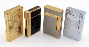 Lighters and Objects - S.T. DUPONT - Display and 4 lighters - Object i...