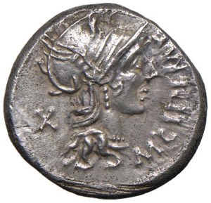 Roman coins Republic - Cipia - M. Cipius M. f. - Denarius (115-114 BC) T...