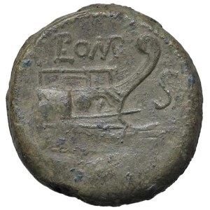 Roman coins Republic - Pomponia - L. Pomponius Molo - Semisse (97 a.C.?) ...