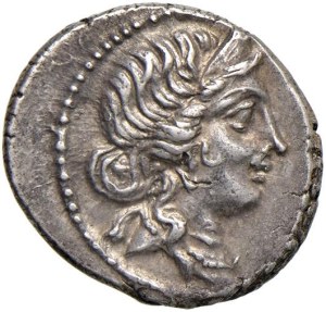 Roman coins Republic - Caesar (+ 44 BC) Denarius (African mint, 47-46 ...