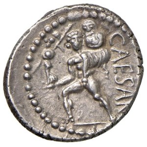Roman coins Republic - Cesare (+ 44 a.C.) Denario (zecca africana, 47-46 ...