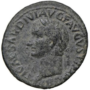 Roman coins Empire - Tiberio (14-37) Asse - Testa laureata a s. - R/ Ca...