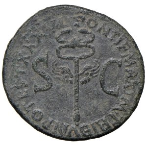 Roman coins Empire - Tiberio (14-37) Asse - Testa laureata a s. - R/ Ca...