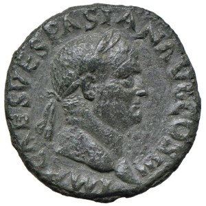 Roman coins Empire - Vespasiano (69-79) Asse - Testa laureata a d. - R/...