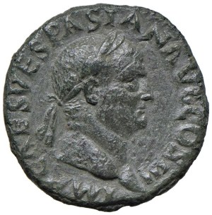Roman coins Empire - Vespasian (69-79) Axis - Laureate head to r. - R/...