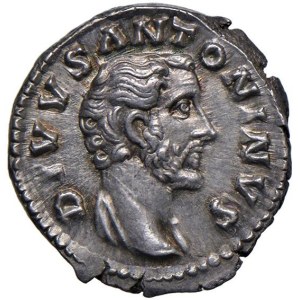 Roman coins Empire - Antonino Pio (138-161). Denario - Testa a d. - Pir...