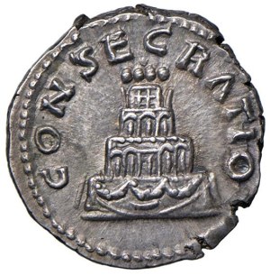 Roman coins Empire - Antoninus Pius (138-161). Denarius - Head to d. - Pir...