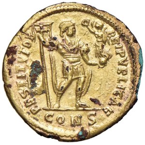 Roman coins Empire - Valente (364-378) Solido falso d'epoca (Costantino...