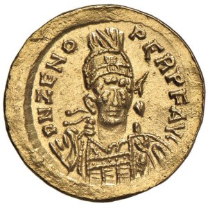 Barbaric coins - OSTROGOTI Solido battuto da Odoacre a nome dell'im...