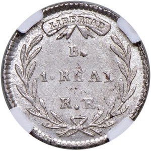 Foreign coins - COLOMBIA Gran Colombia (1819-1831) Real 1827 B RR ...