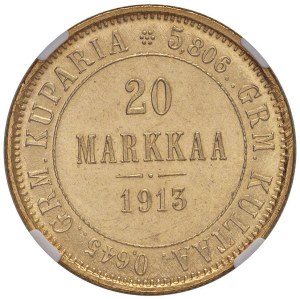 Foreign coins - FINLAND Nicholas II (1894-1917) 20 Markkaa 1913 S ...