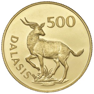 Foreign coins - GAMBIA 500 Dalasis 1977 - AU (g 33,43 - tit. 967,5...