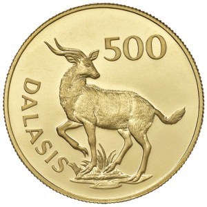 Foreign coins - GAMBIA 500 Dalasis 1977 - AU (g 33.43 - tit. 967.5...