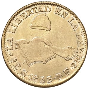 Foreign coins - MEXICO Republic - 8 Escudos 1853 Go - Fr. 72 AU...