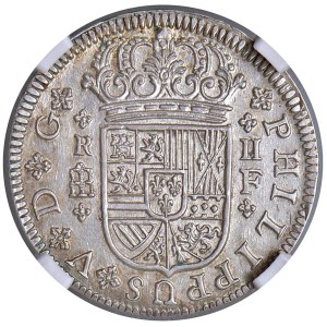 Foreign coins - SPAGNA Filippo V di Borbone (1700-1746) 2 Reales 1...